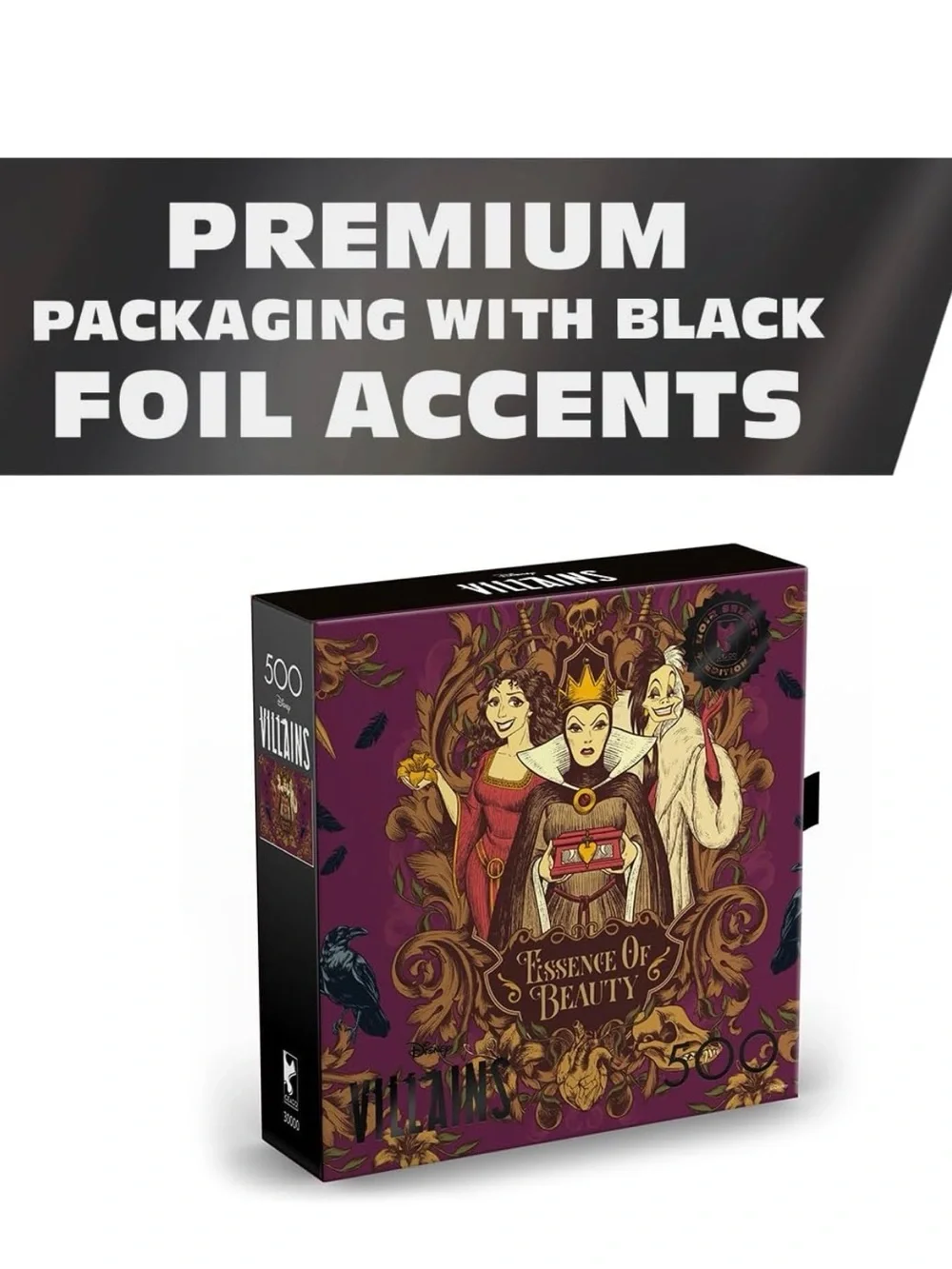 Disney Villains Essence of Beauty Noir Select Edition 500 piece puzzle New